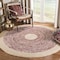 Safavieh 5 x 5 ft. Cape Cod Collection Global Round Hand Woven RugRust & Natural CAP210P-5R - alternate 4